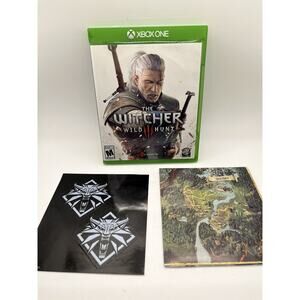 The Witcher 3: Wild Hunt (Xbox One) CIB Map Soundtrack Inserts Manual Stickers
